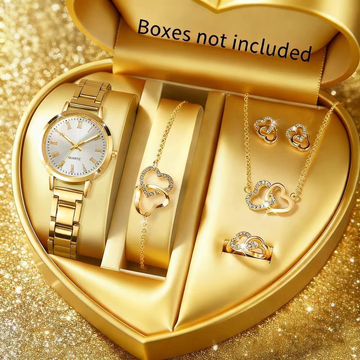 Jewelry Box Watches Bracelets - 6 шт. Модные женские кварцевые часы