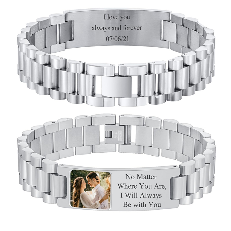 Jewelry Type Watches - Браслет с текстом на заказ, ремешок