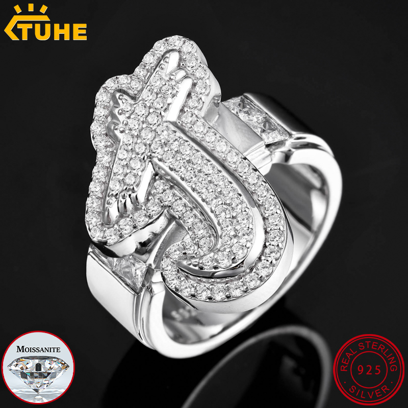 Statement Cocktail Ring - Кольцо с инициалами TUHE Iced Out