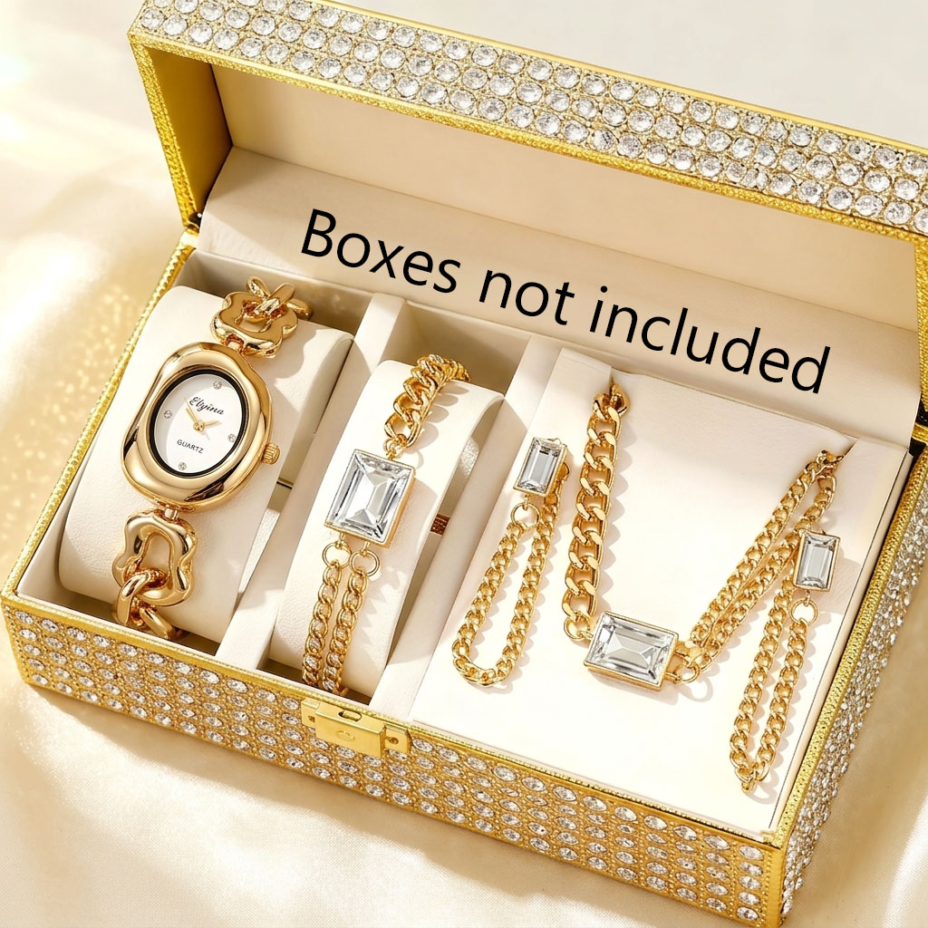 Jewelry Box Watches Bracelets - Набор из 5 предметов: модные женские