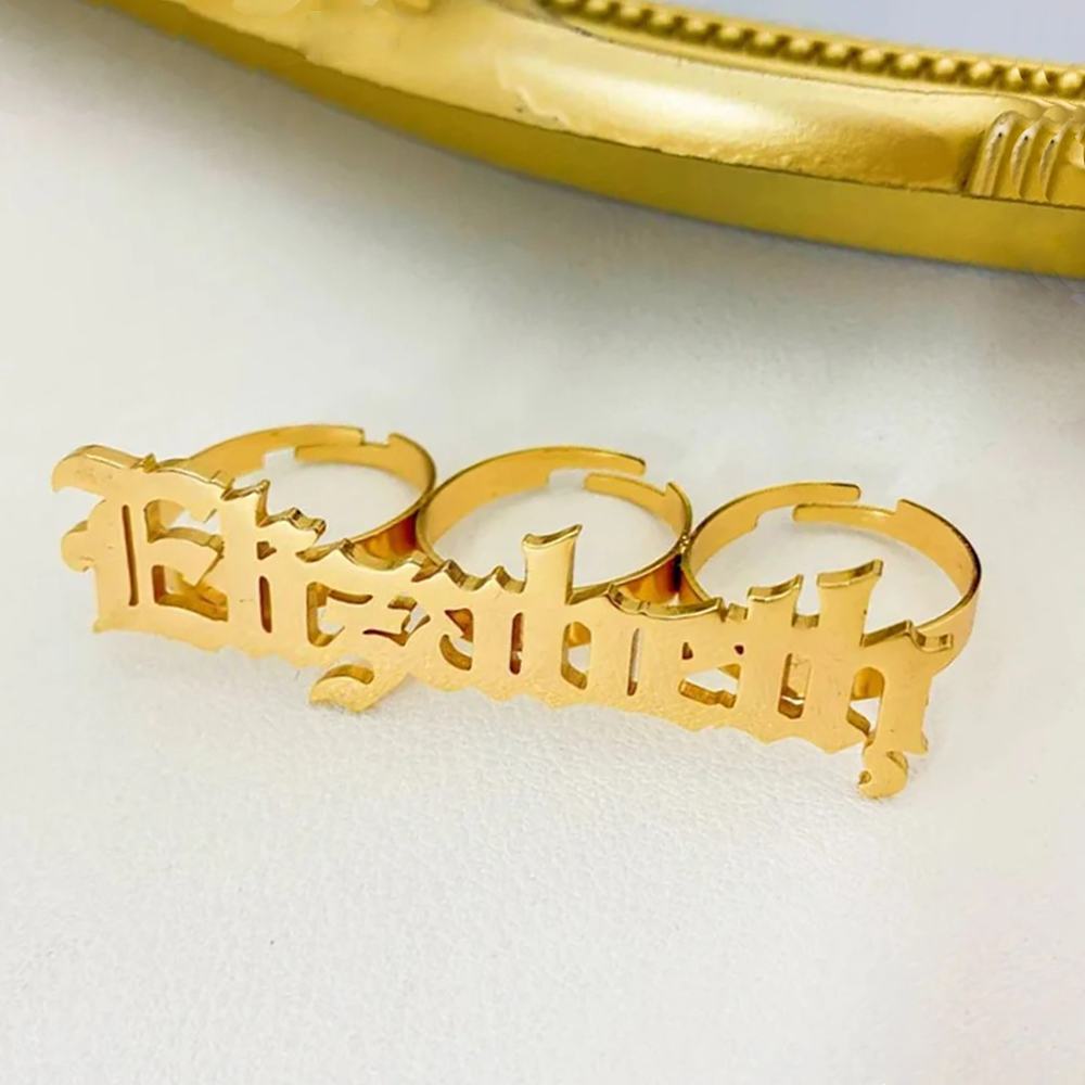 Кольцо с именем на заказ, женс – обзор и цена Statement Cocktail Ring