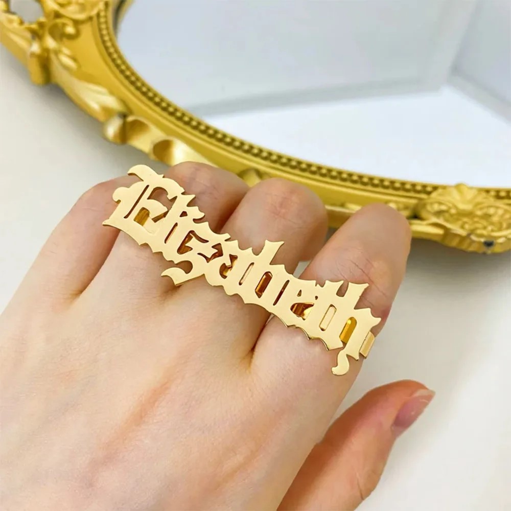 Кольцо с именем на заказ, женс – обзор и цена Statement Cocktail Ring
