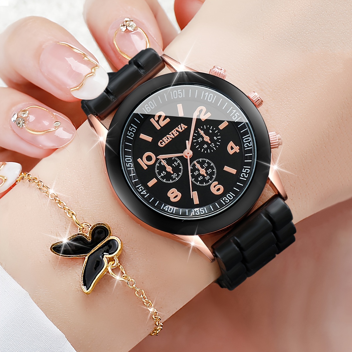 6 шт./компл. женские часы, пов – обзор и цена Jewelry Box Watches Bracelets