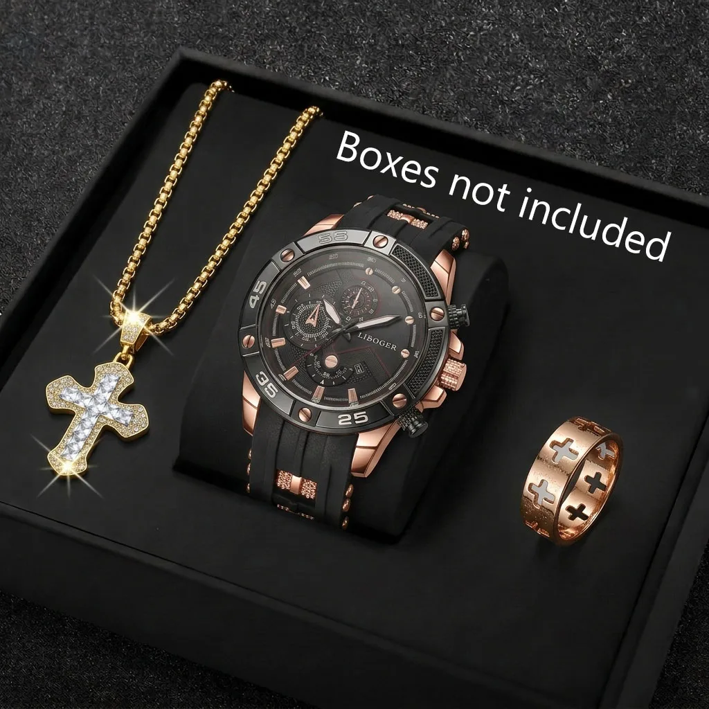 3 шт., модные мужские спортивн – обзор и цена Jewelry Type Watches